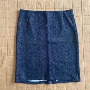 LOFT Blue Marled Skirt